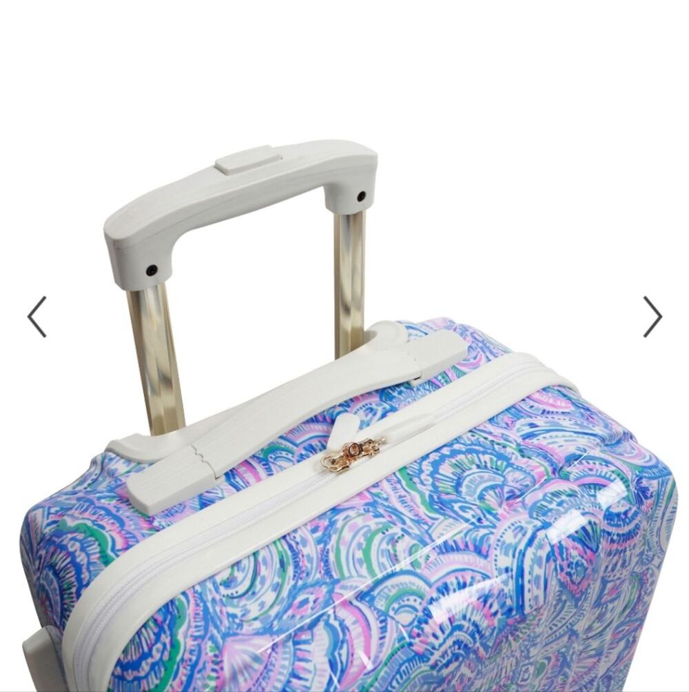 NWT Lilly Pulitzer Via Amore Floral Hardshell Spinner Carry On Luggage Suitcase - Picture 7 of 7